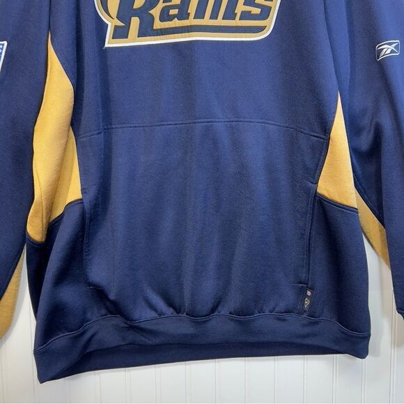 Vintage reebok St. Louis Rams Football Mens Hoodie Long Sleeve XL - Picture 3 of 16